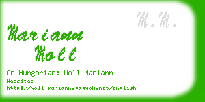 mariann moll business card